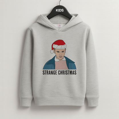 Strange Christmas  Grey Kids Hoodie