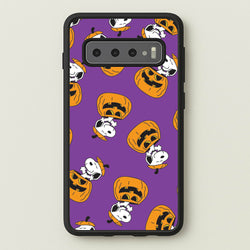 Cartoon Beagle Pumpkin Pattern Galaxy S10 Case