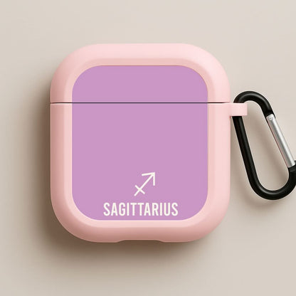 Sagittarius Pastel Zodiac Pink AirPods Case