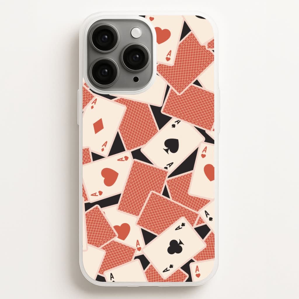 Playing Cards Collage Pattern Phone Case for Apple iPhone, Samsung Galaxy, Huawei and Google Pixel