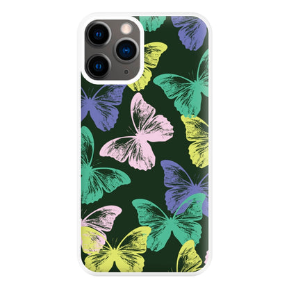 Colourful Butterfly Stamps Pattern iPhone 12 Pro Max Case