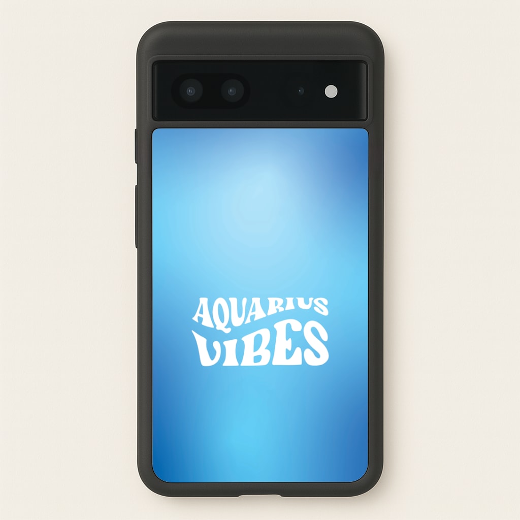 Aquarius Vibes Gradient Zodiac Google Pixel 7 Case