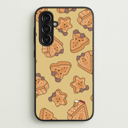 Gingerbread Plushies Pattern Galaxy A16 Case