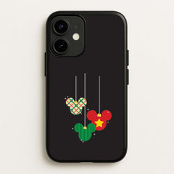Cartoon Mouse Hanging Baubles iPhone 12 / 12 Pro Case