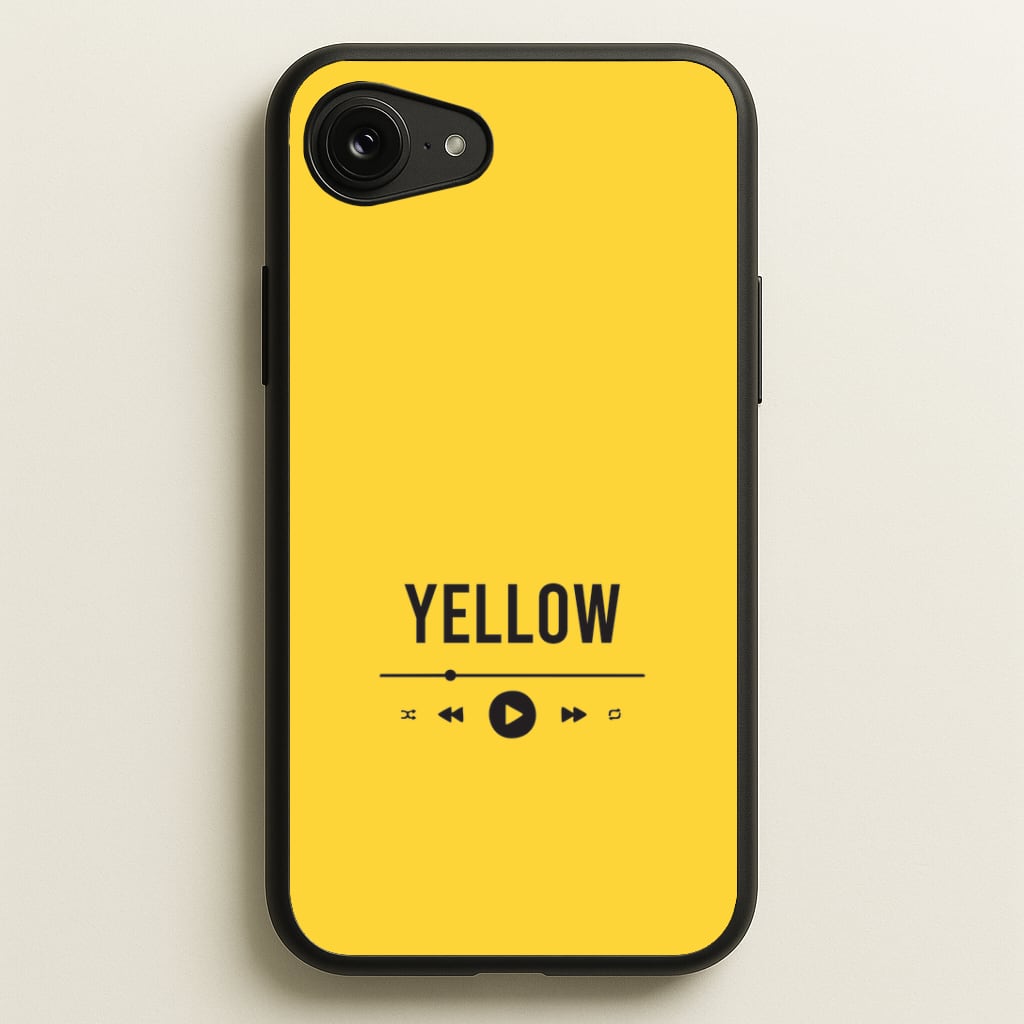 Yellow Music Player iPhone 16e Case