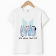K-Pop Band Tour Pastel Blue T-Shirt 1