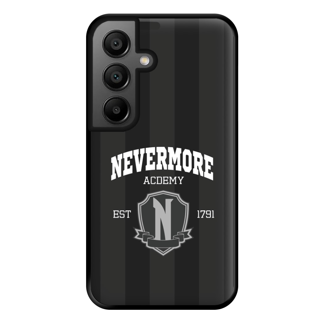 Addams Academy Gray Galaxy A35 Case