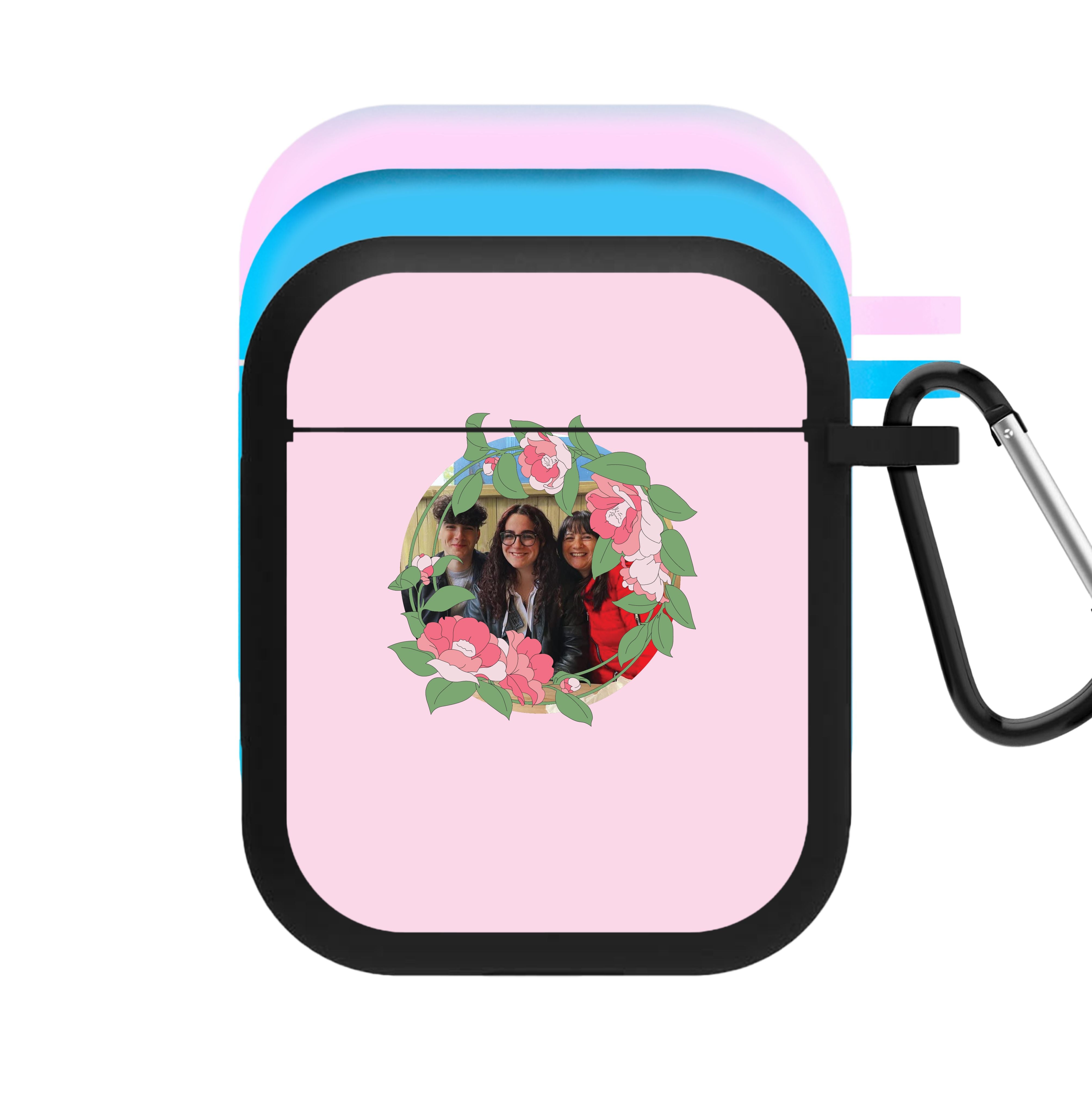 Floral Wreath - Personalised Mother's Day AirPods Case