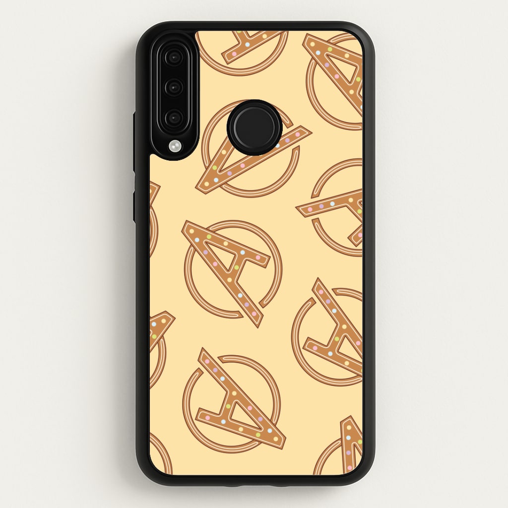 Superhero Team Gingerbread Pattern Huawei P30 Lite Case