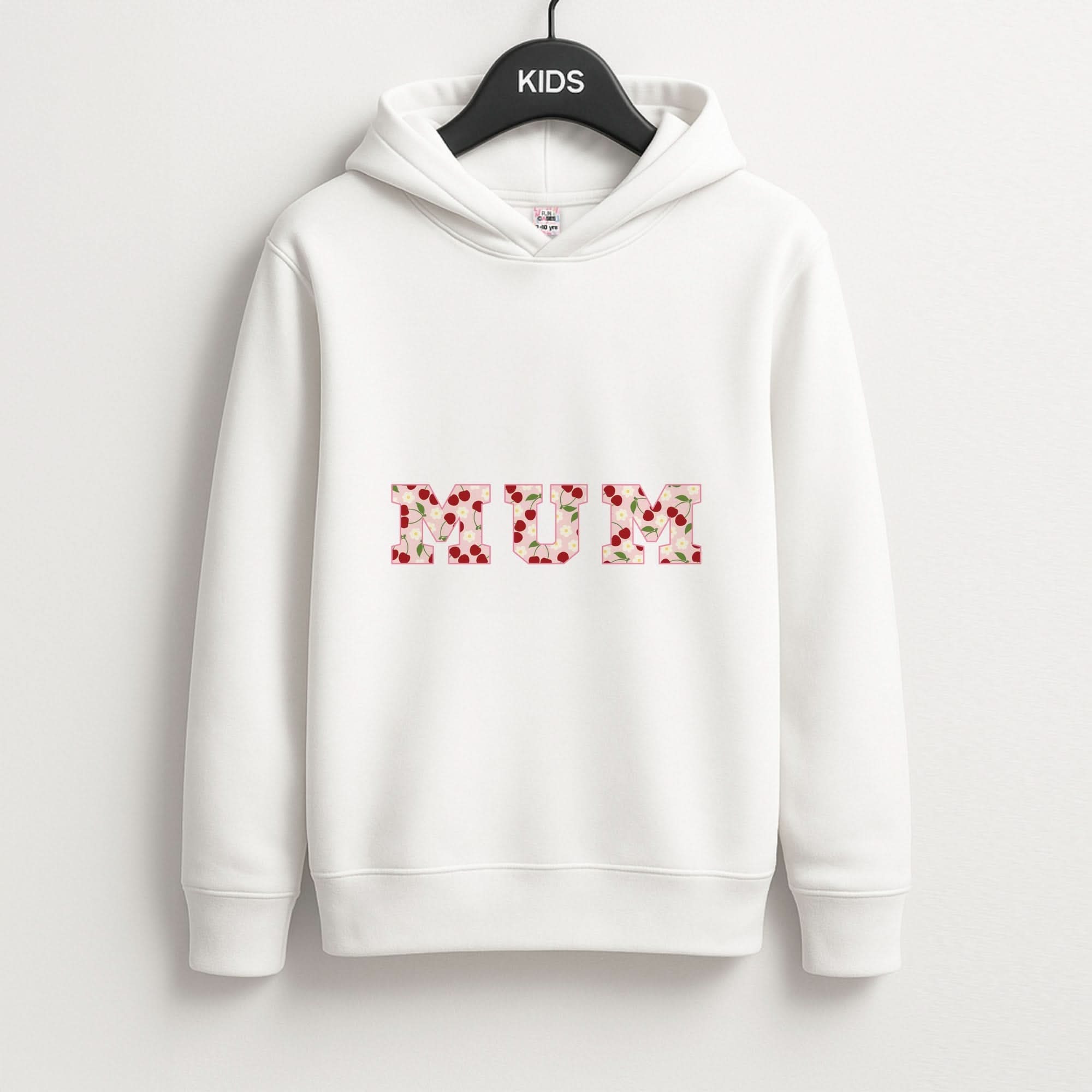 Floral Varsity Mum Kids Hoodie