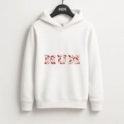 Floral Varsity Mum Kids Hoodie 1