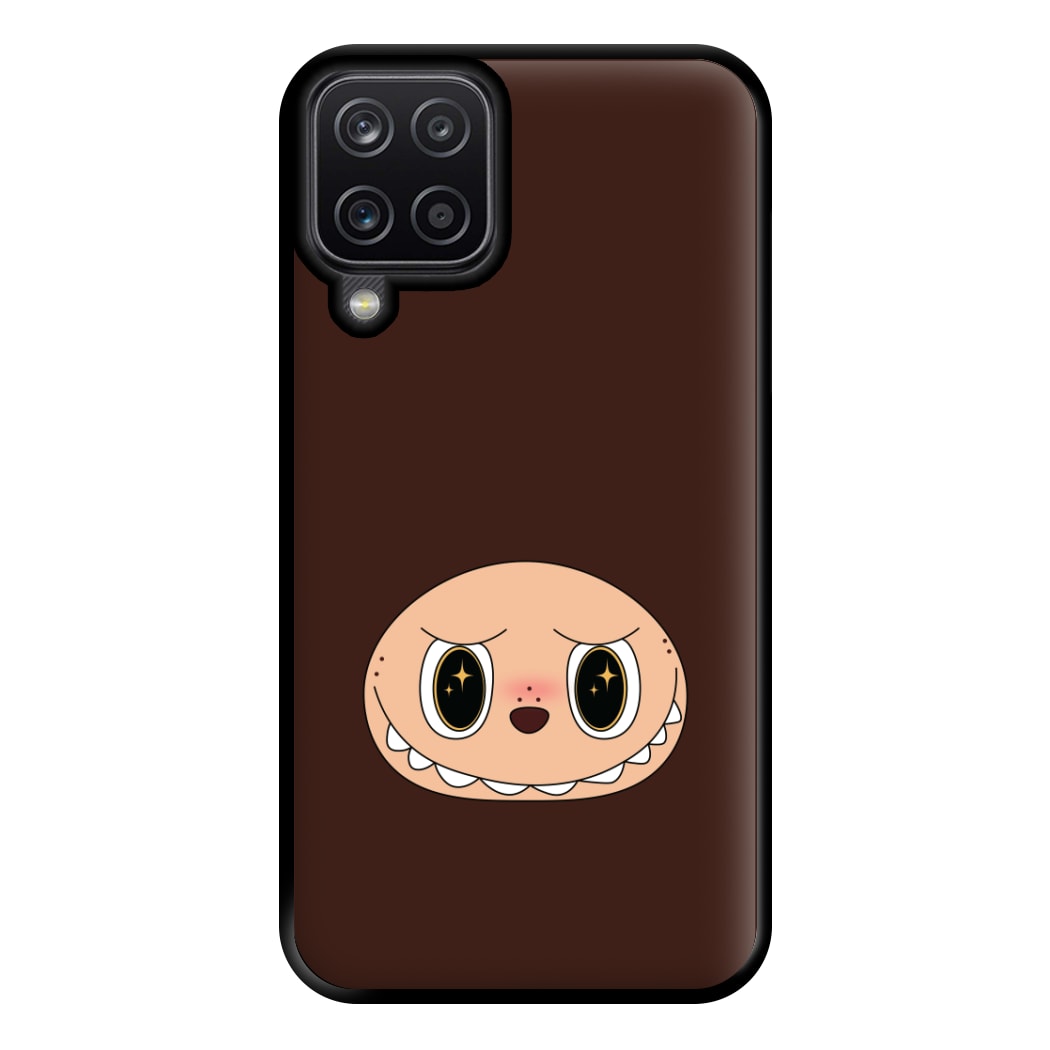 Cute Brown Monster Face Galaxy A12 Case
