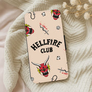 Hellfire Club Icons Collage Peach Flip / Wallet Phone Case 5
