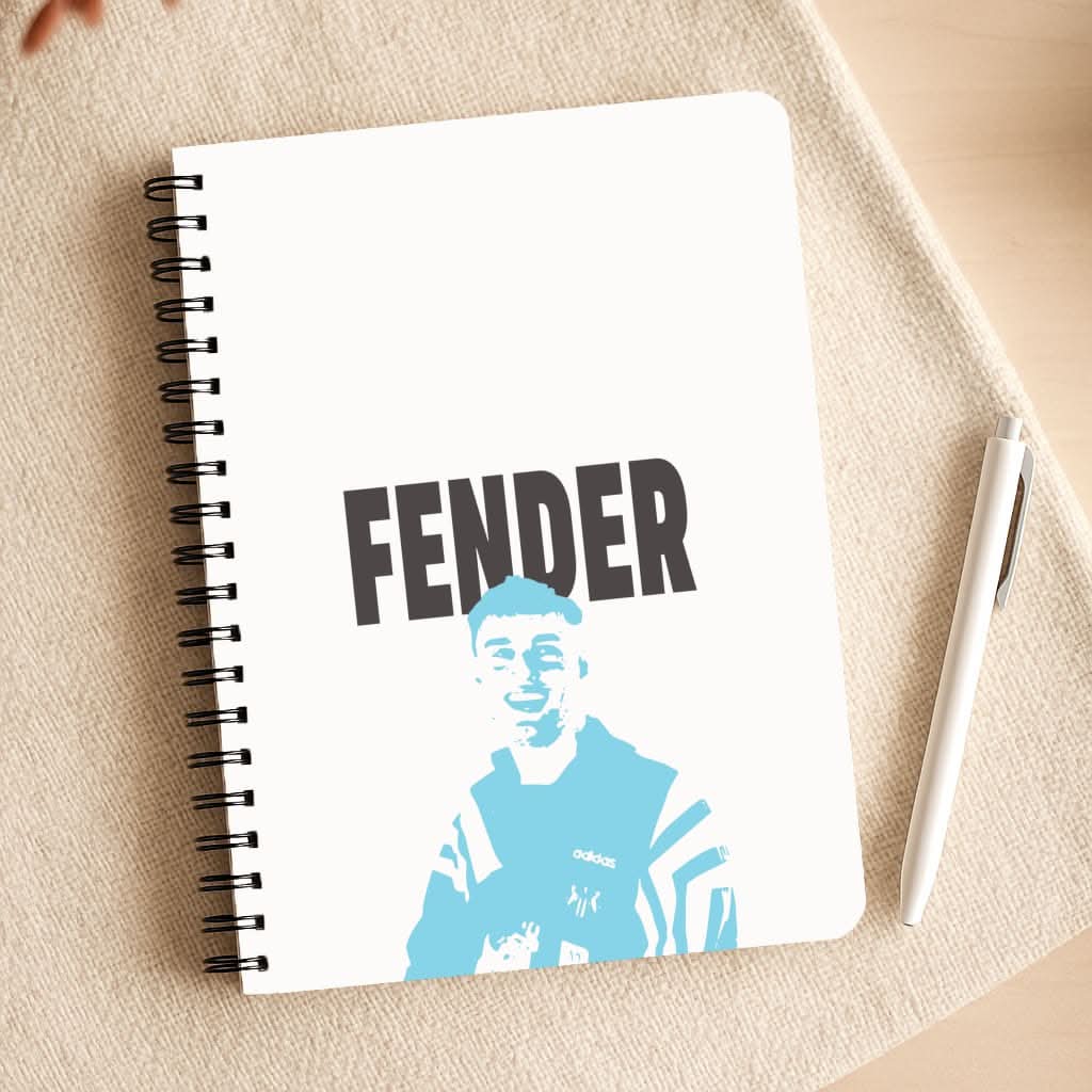 Fender Silhouette Blue Notepad