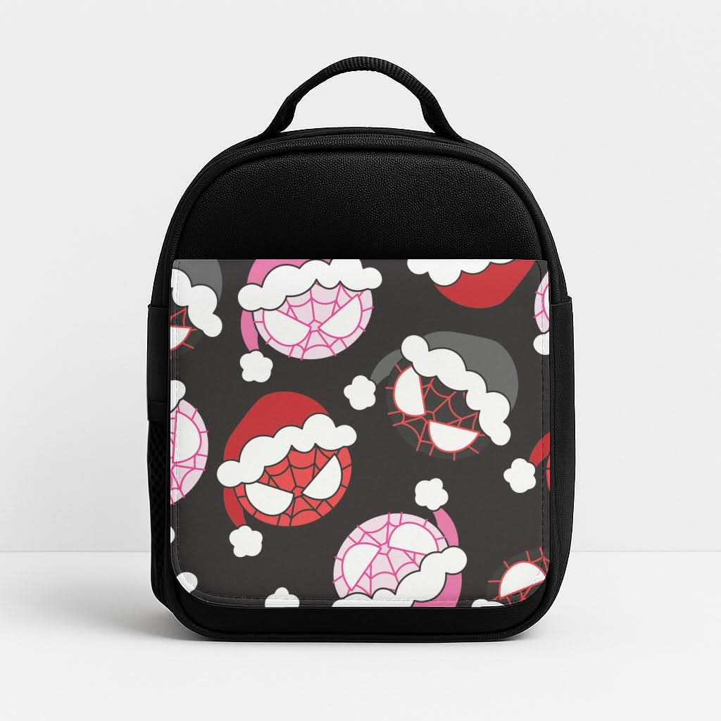 Spider Heroes Christmas Pattern Insulated Lunch Bag