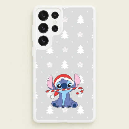 Cute Blue Alien Candycane Galaxy S23 Ultra Case
