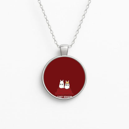 Cozy Season Trolls Circle Necklace