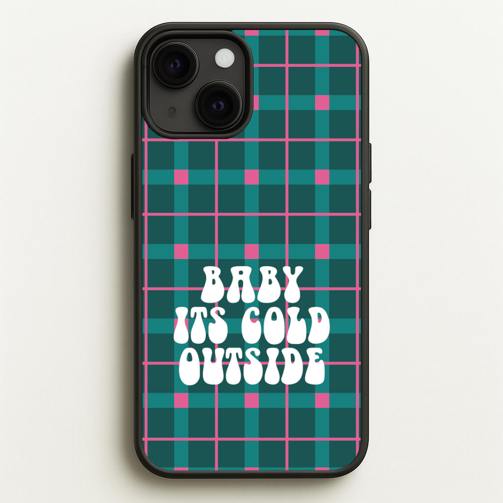 Baby It's Cold Outside Tartan iPhone 13 Mini Case