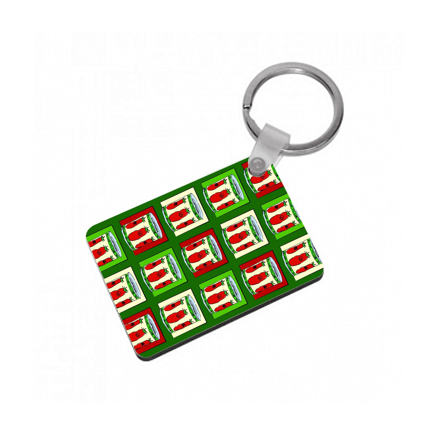 Tomato Pattern Keyring