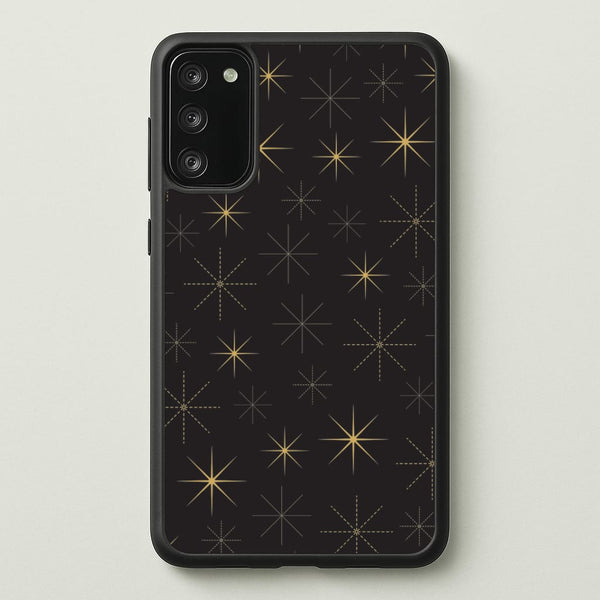 Christmas Gold Stars Pattern Galaxy A41 Case