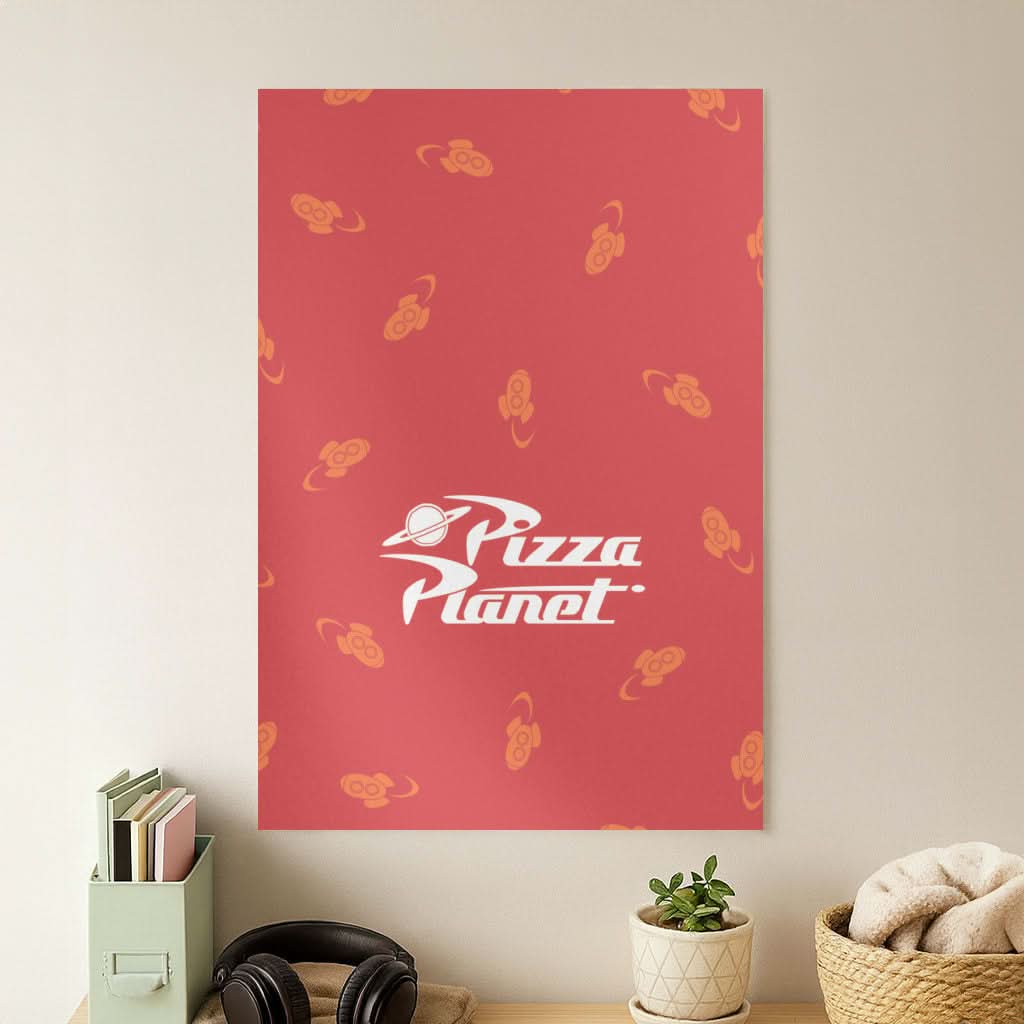 Pizza Planet Pattern  Poster