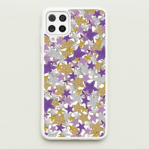 Mauve Stars Collage  Galaxy A12 Case