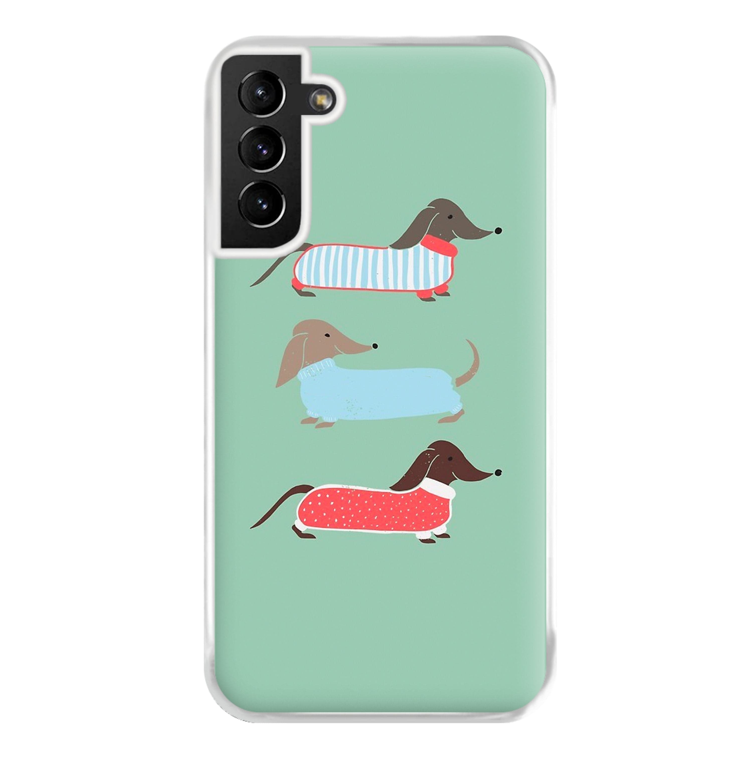 Sausage Dogs in Jumpers Phone Case