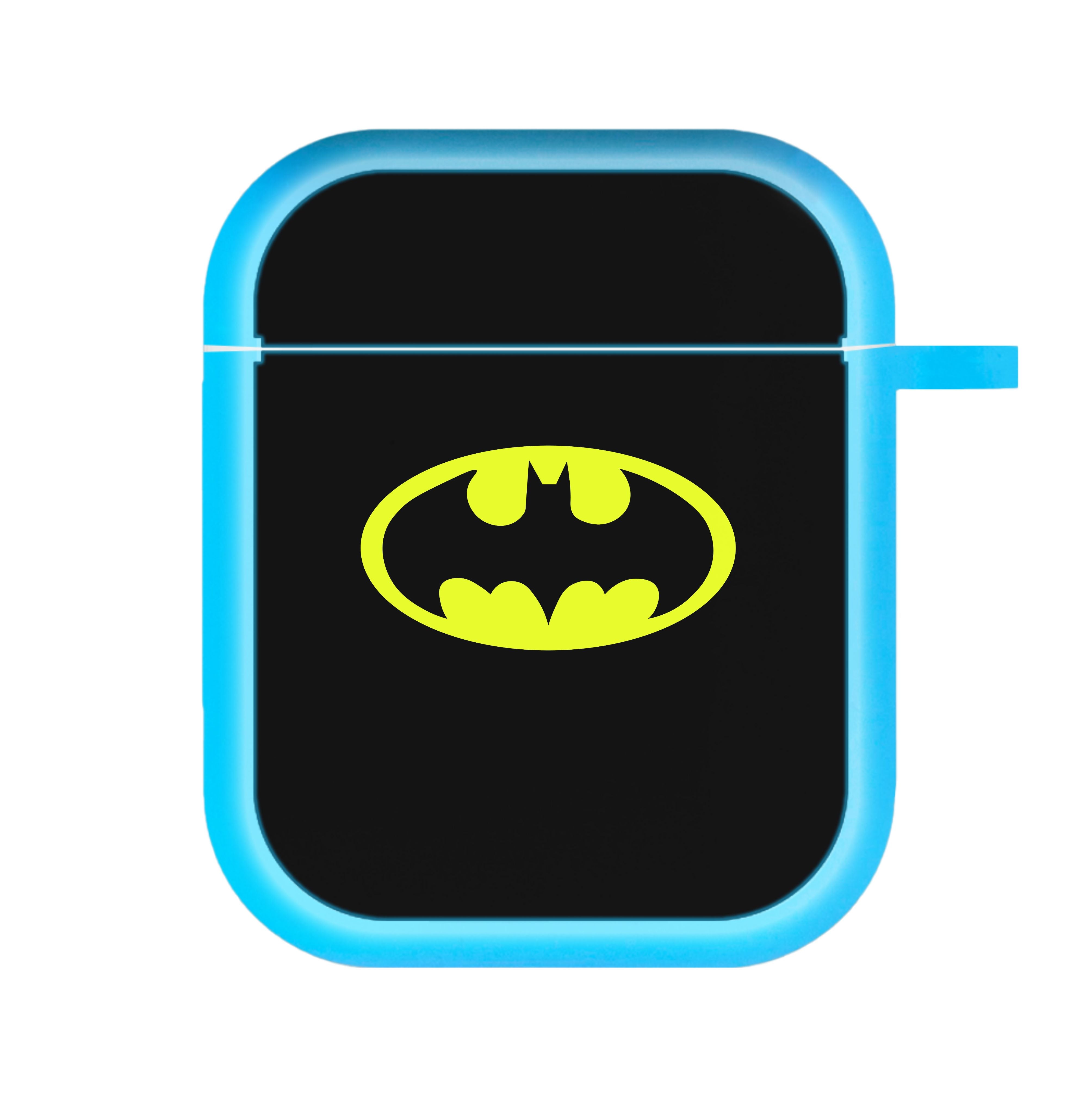 Black Bat Superhero Logo AirPods Case