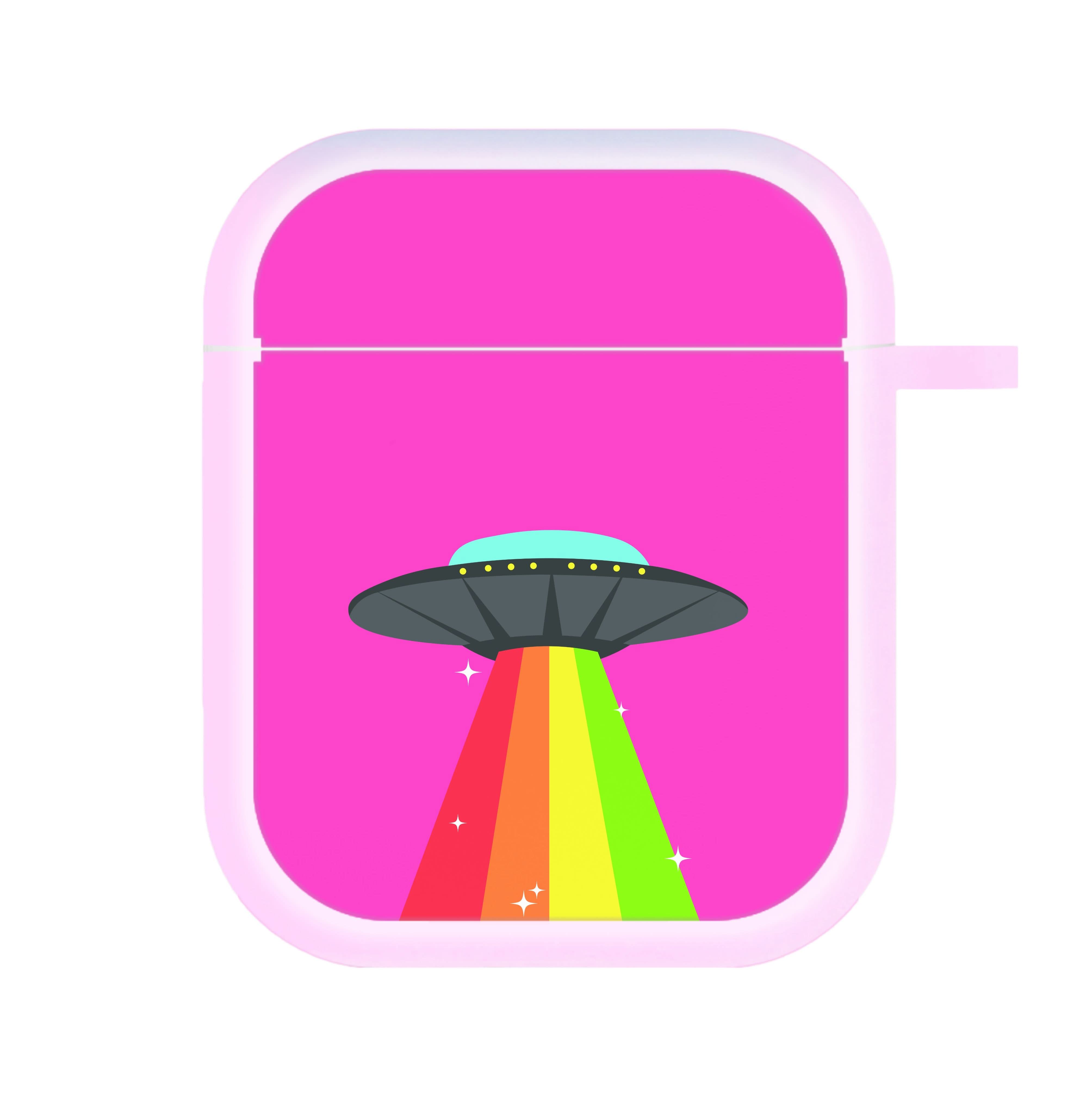 Rainbow Alien Spaceship AirPods Case