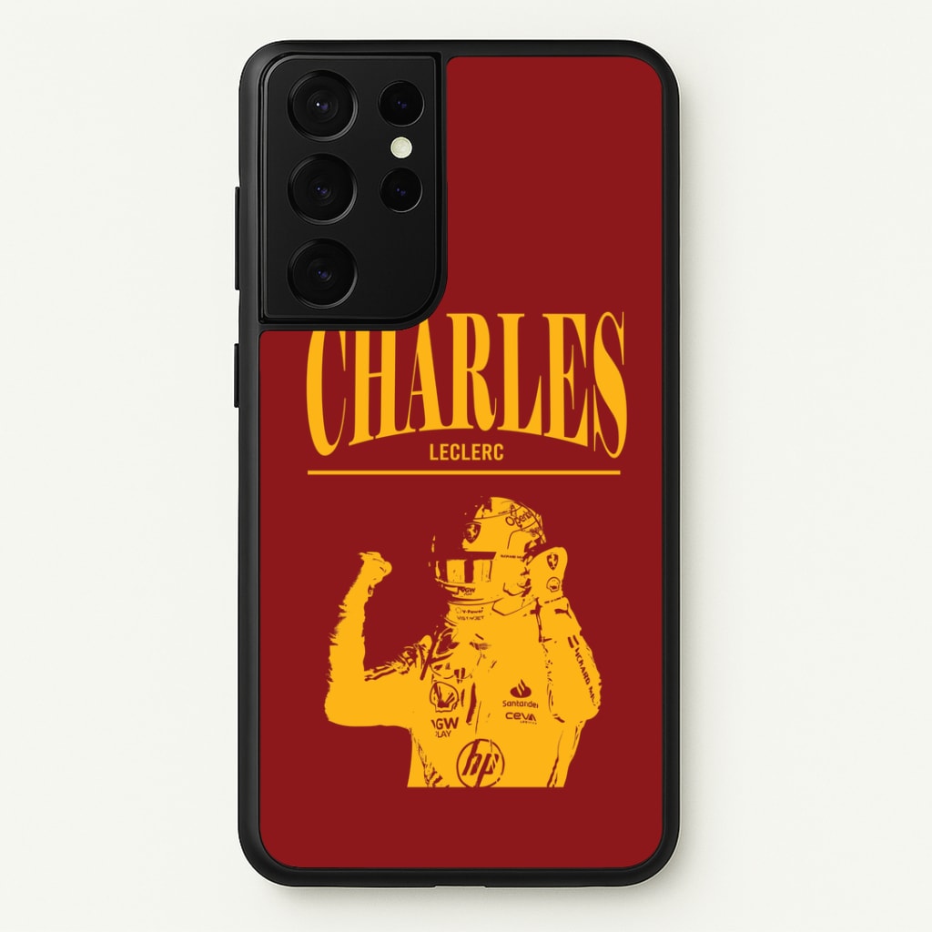 Charles Red And Gold Galaxy S21 Ultra Case