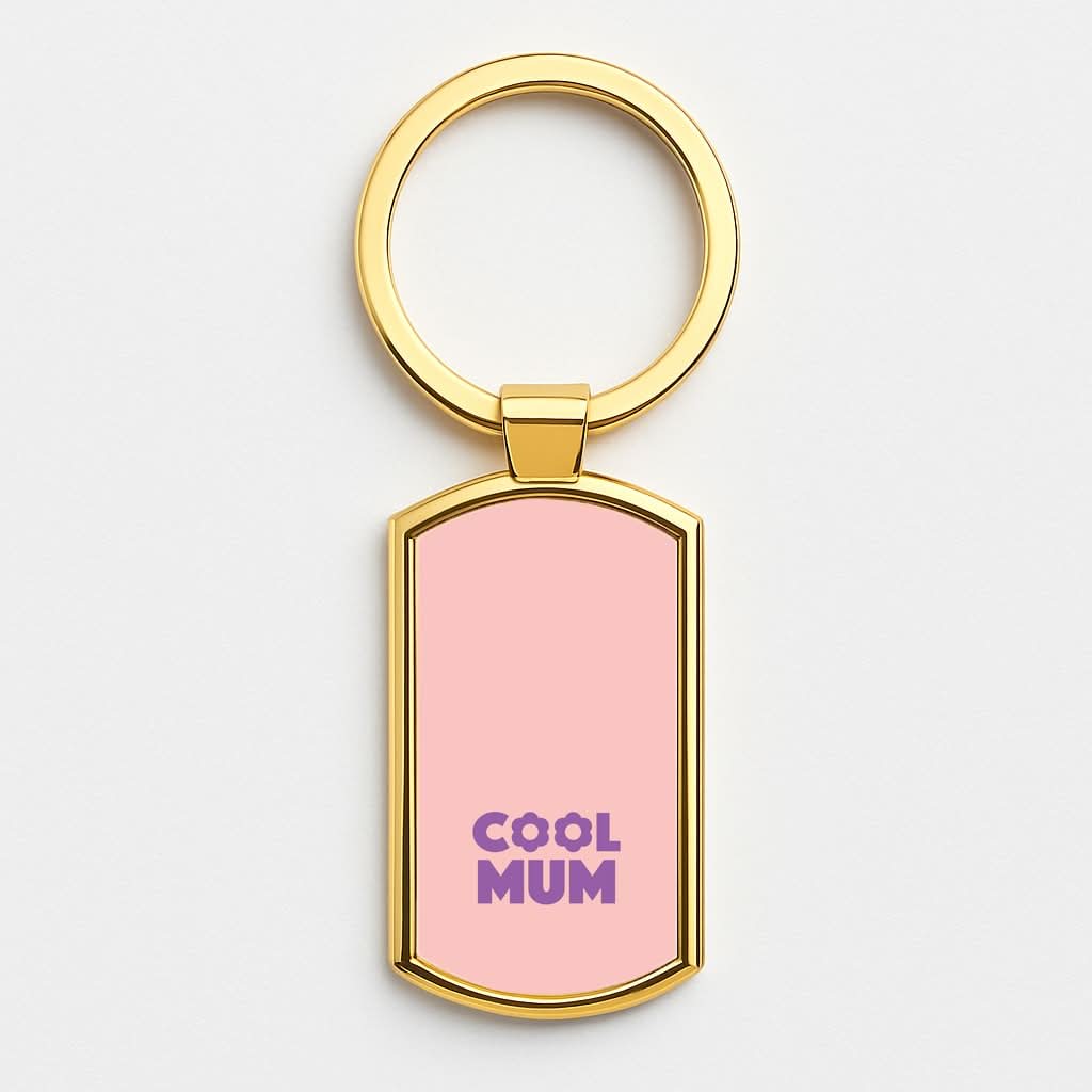 Cool Mum Gold Keyring