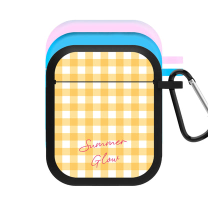 Tartan Summer Glow AirPods Case