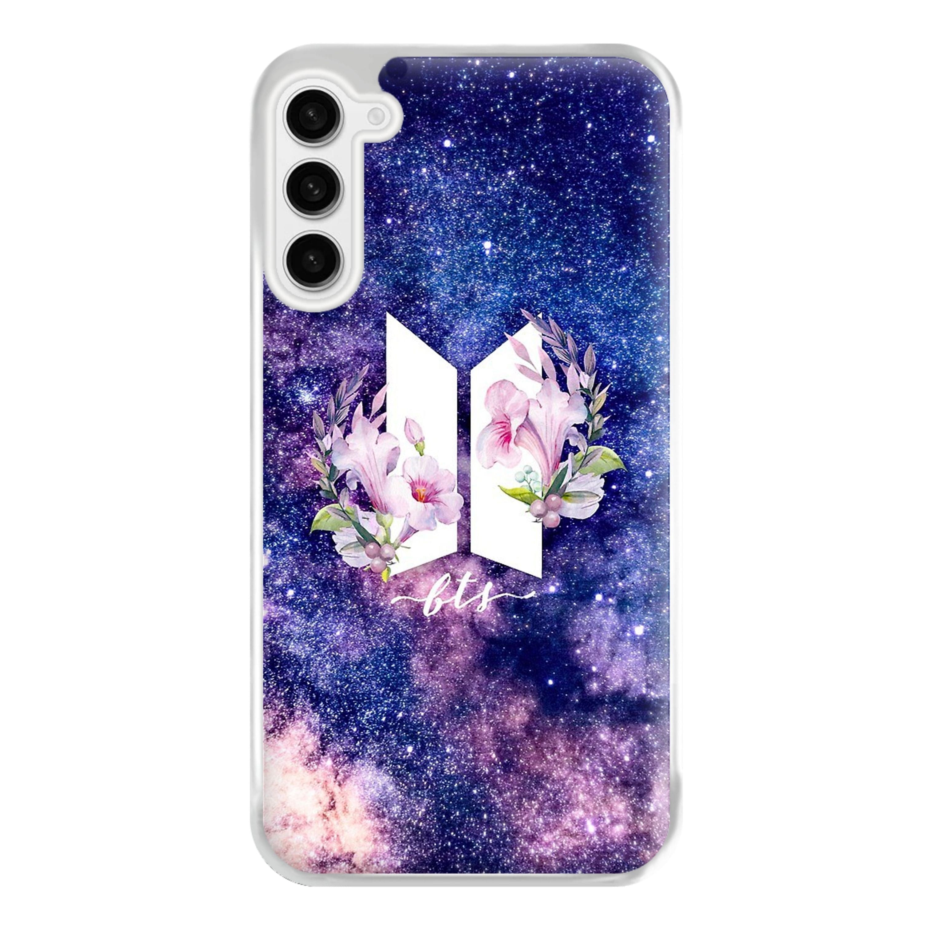 Galaxy Floral K-Pop Band Logo Phone Case