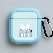 K-Pop Band Tour Pastel Blue AirPods Case 3