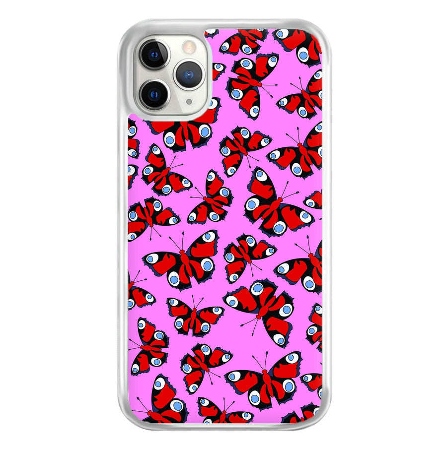 Red Butterfly - Butterfly Patterns Phone Case