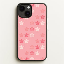 Red Slowflakes Christmas Pattern iPhone 13 Case