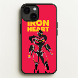 Metal Heart Hero Standing iPhone 13 Case