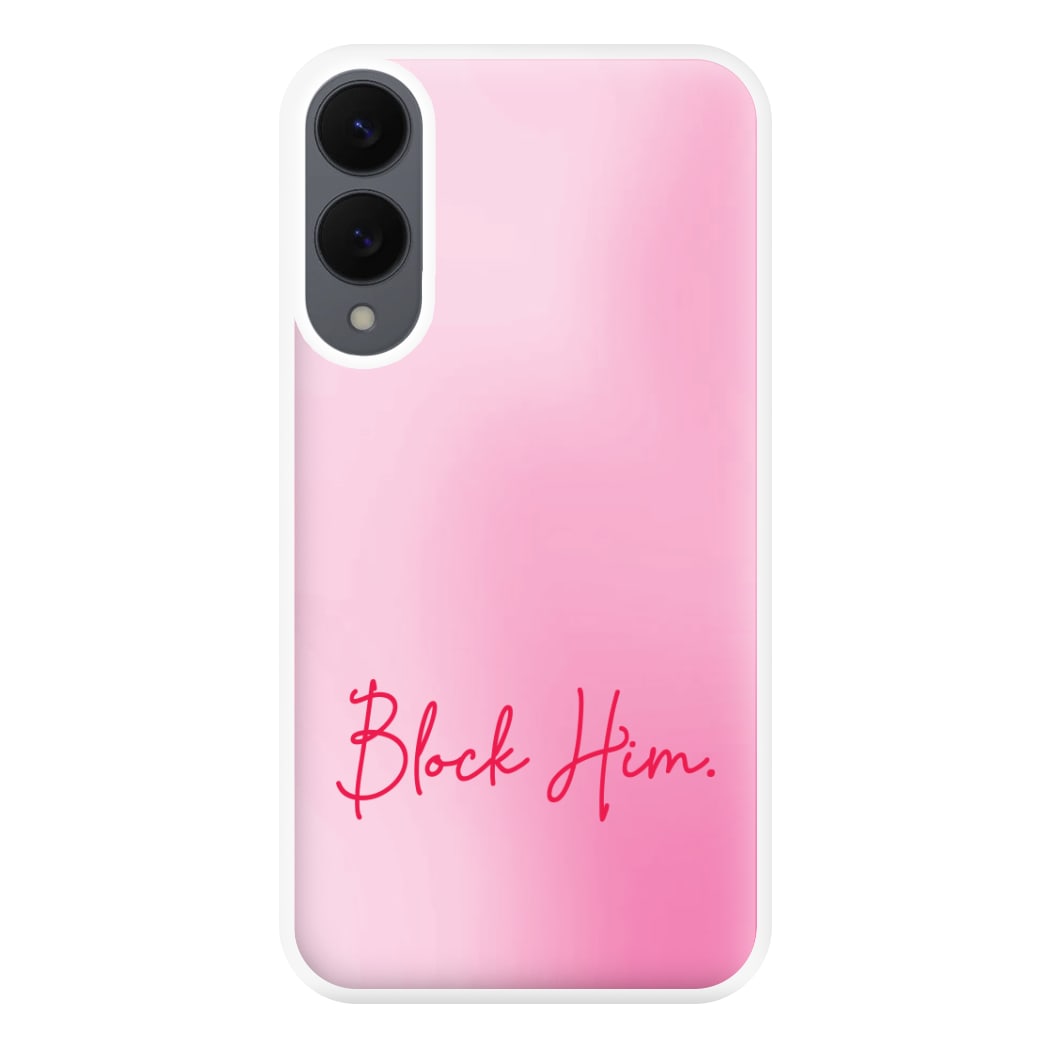 Block Him Pink Gradient Galaxy S25 Edge Case