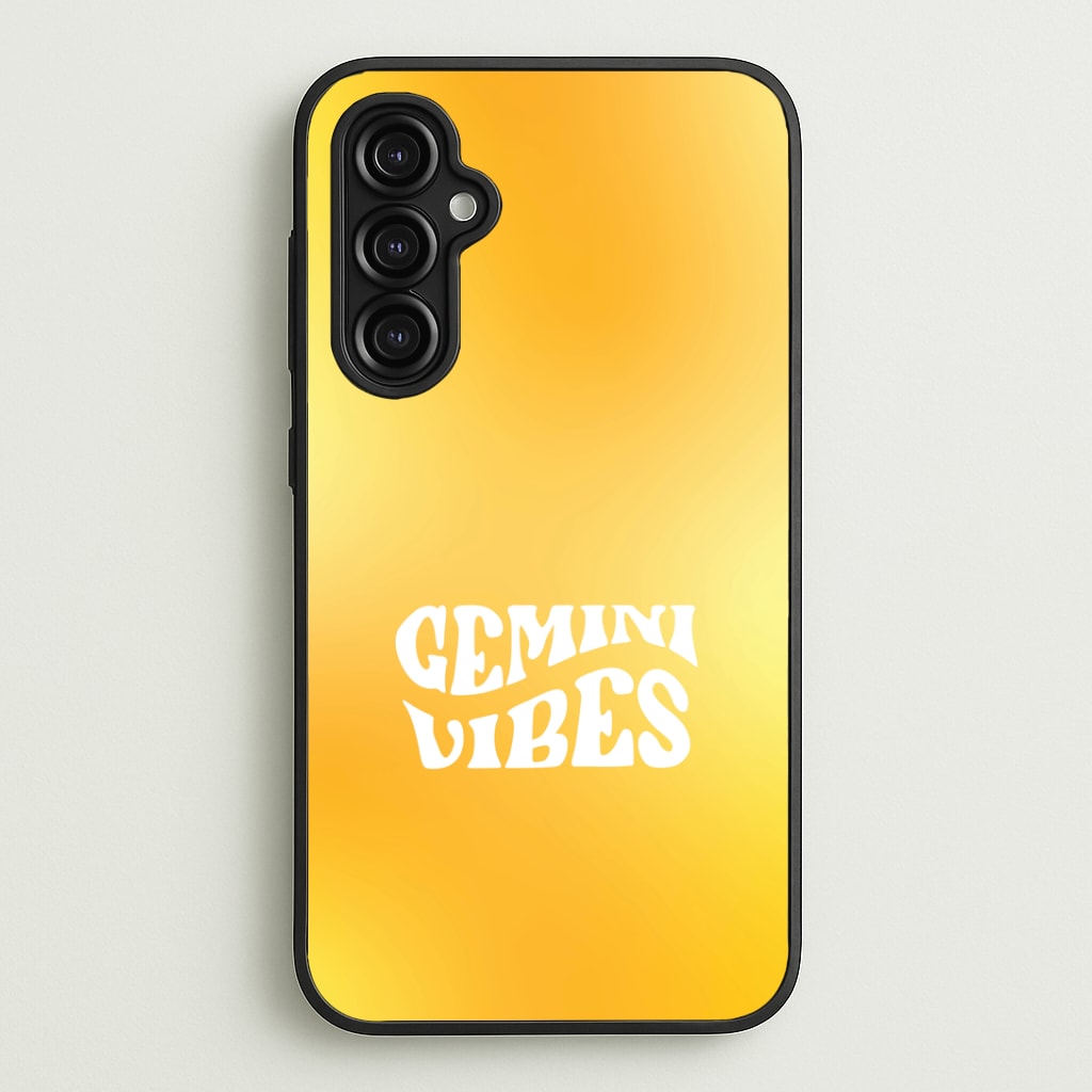 Gemini Vibes Gradient Zodiac Galaxy A14 Case
