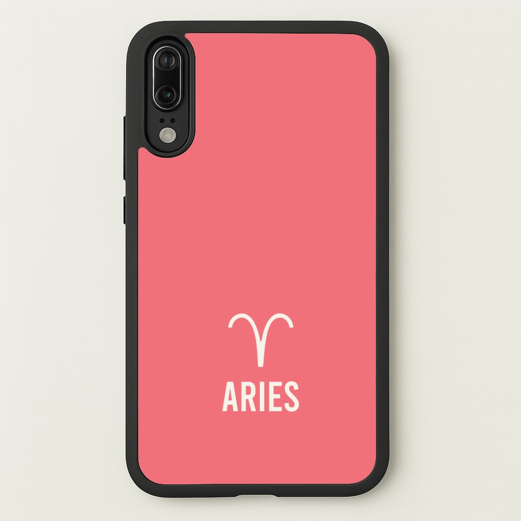 Aries Pastel Zodiac Huawei P20 Case