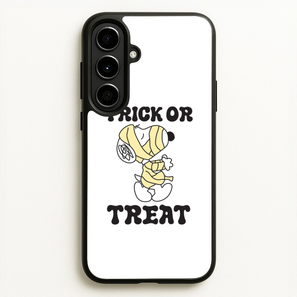 Trick Or Treat Cartoon Beagle Galaxy A56 Case