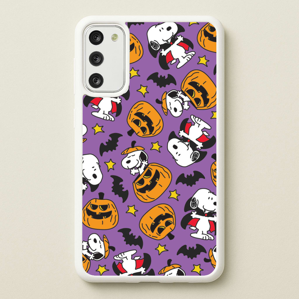 Cartoon Beagle Halloween Pattern Galaxy A41 Case