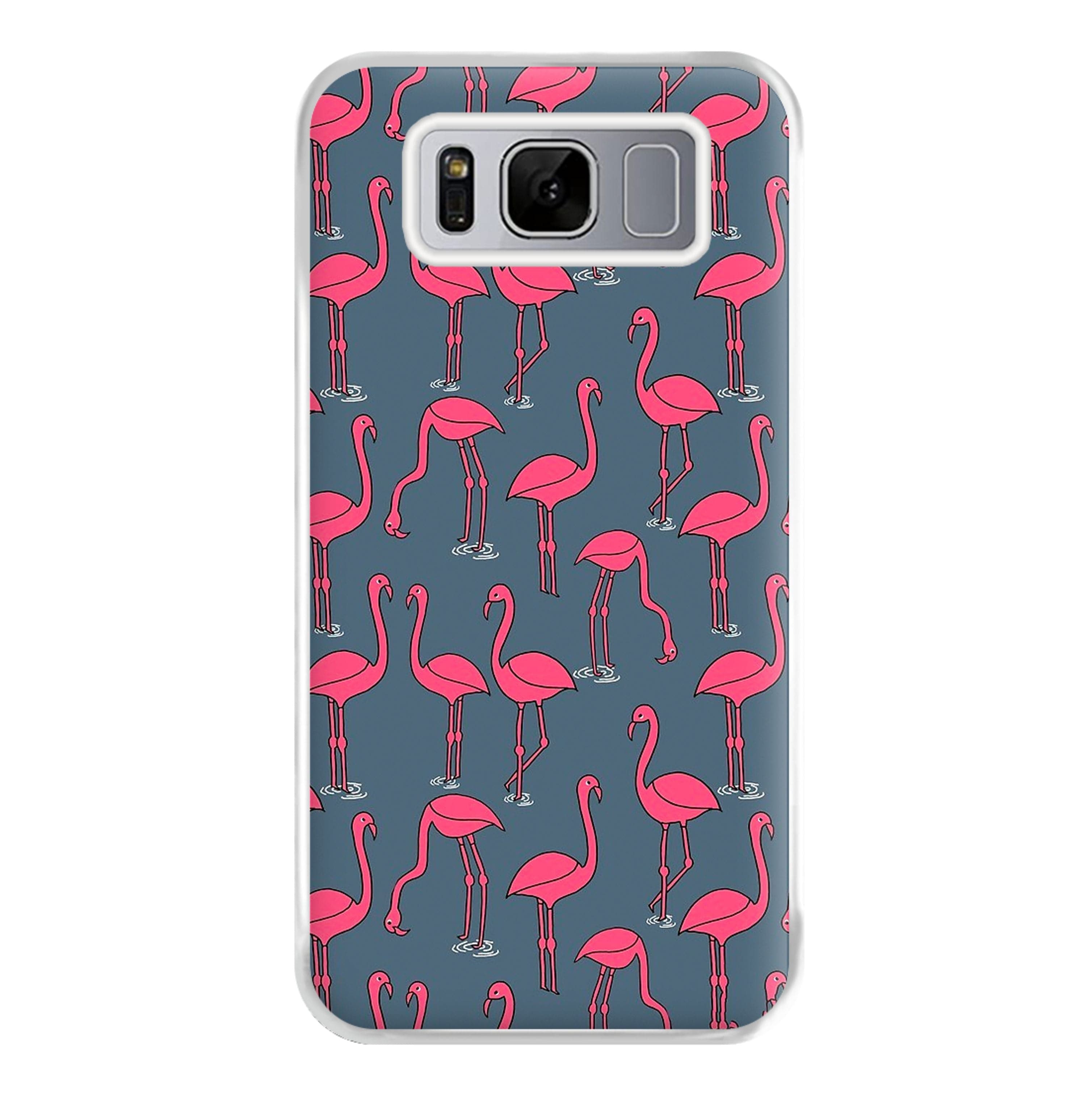 Basic Pink Flamingo Pattern Phone Case