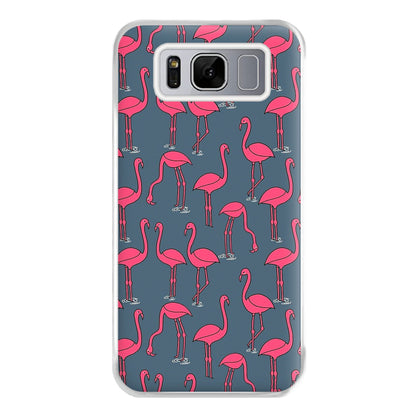 Basic Pink Flamingo Pattern Phone Case