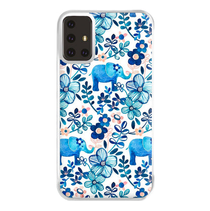 Elephant and Floral Pattern Phone Case