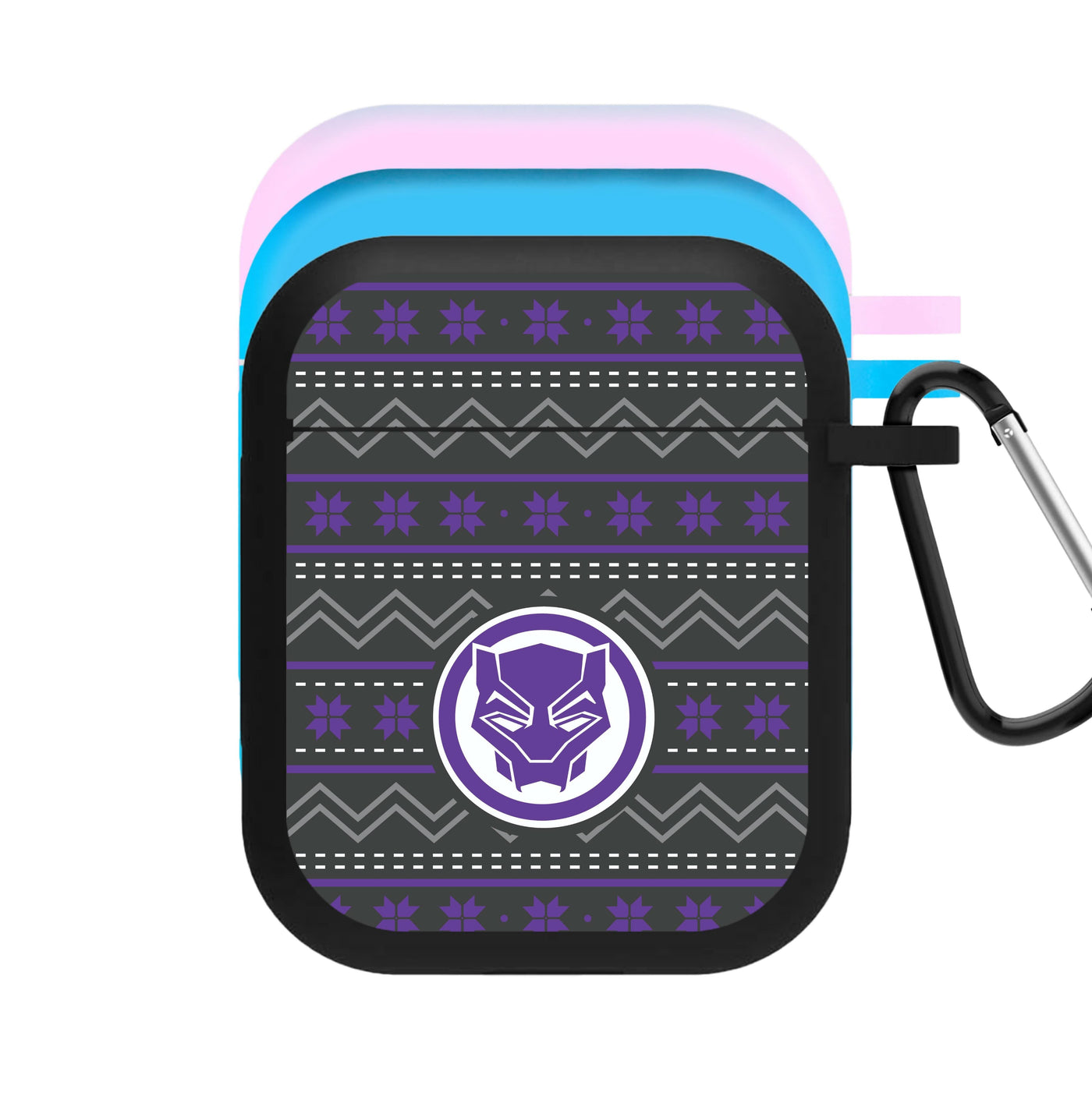 Panther Christmas Pattern AirPods Case