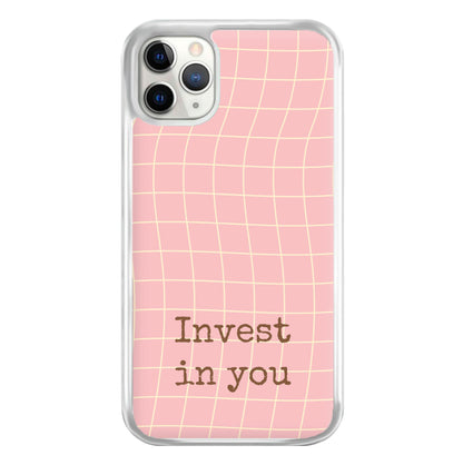 Invest In You, Baby Pink Phone Case