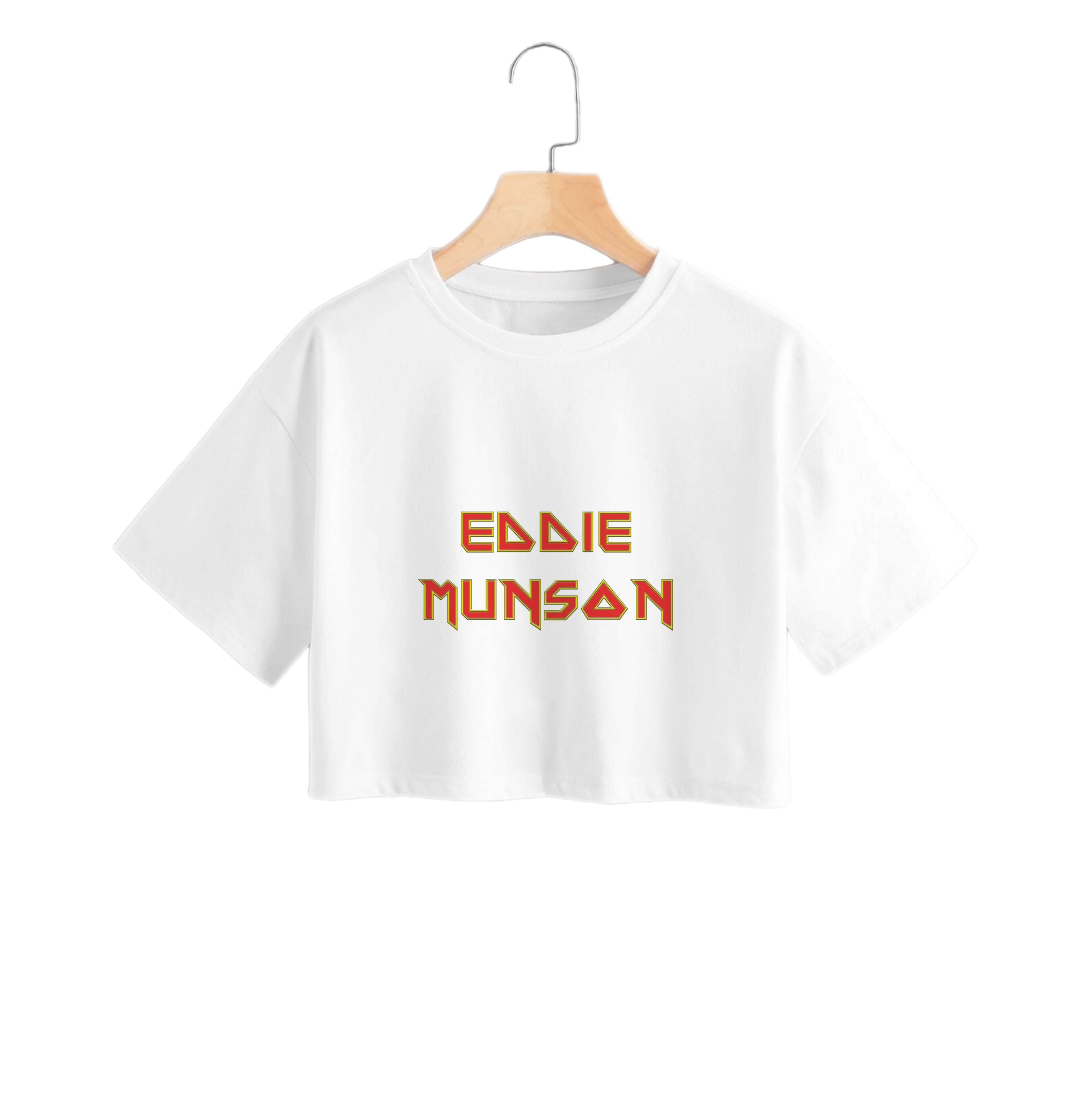 Eddie Munson Text Crop Top