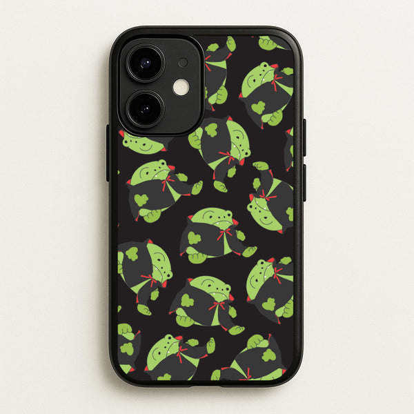 Vampire Frog Pattern  - Halloween iPhone 12 / 12 Pro Case