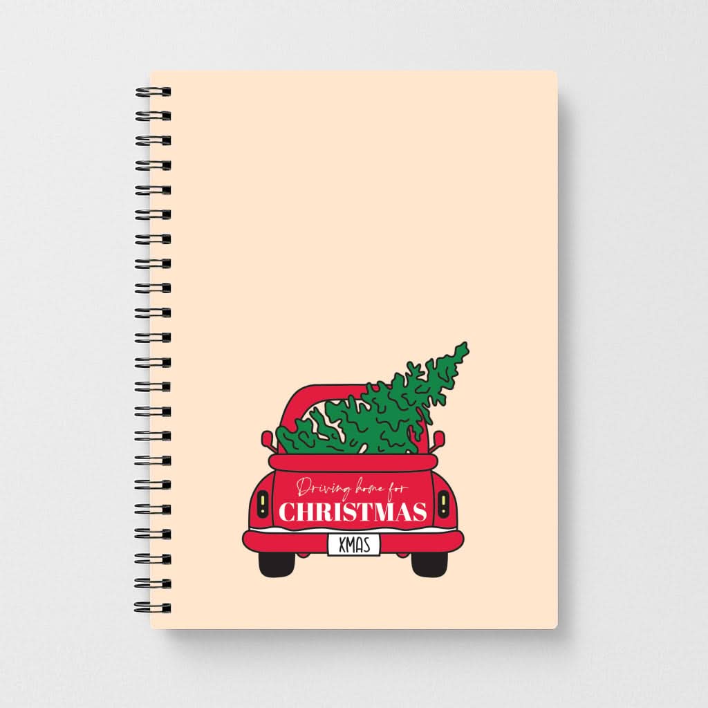 Driving Home For Christmas Truck Notebook